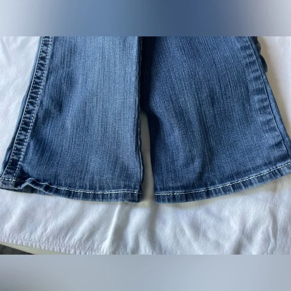 Ariat Women's REAL Mid Rise Stretch Entwined Boot Cut Western Denim Jeans - Picture 13 of 13